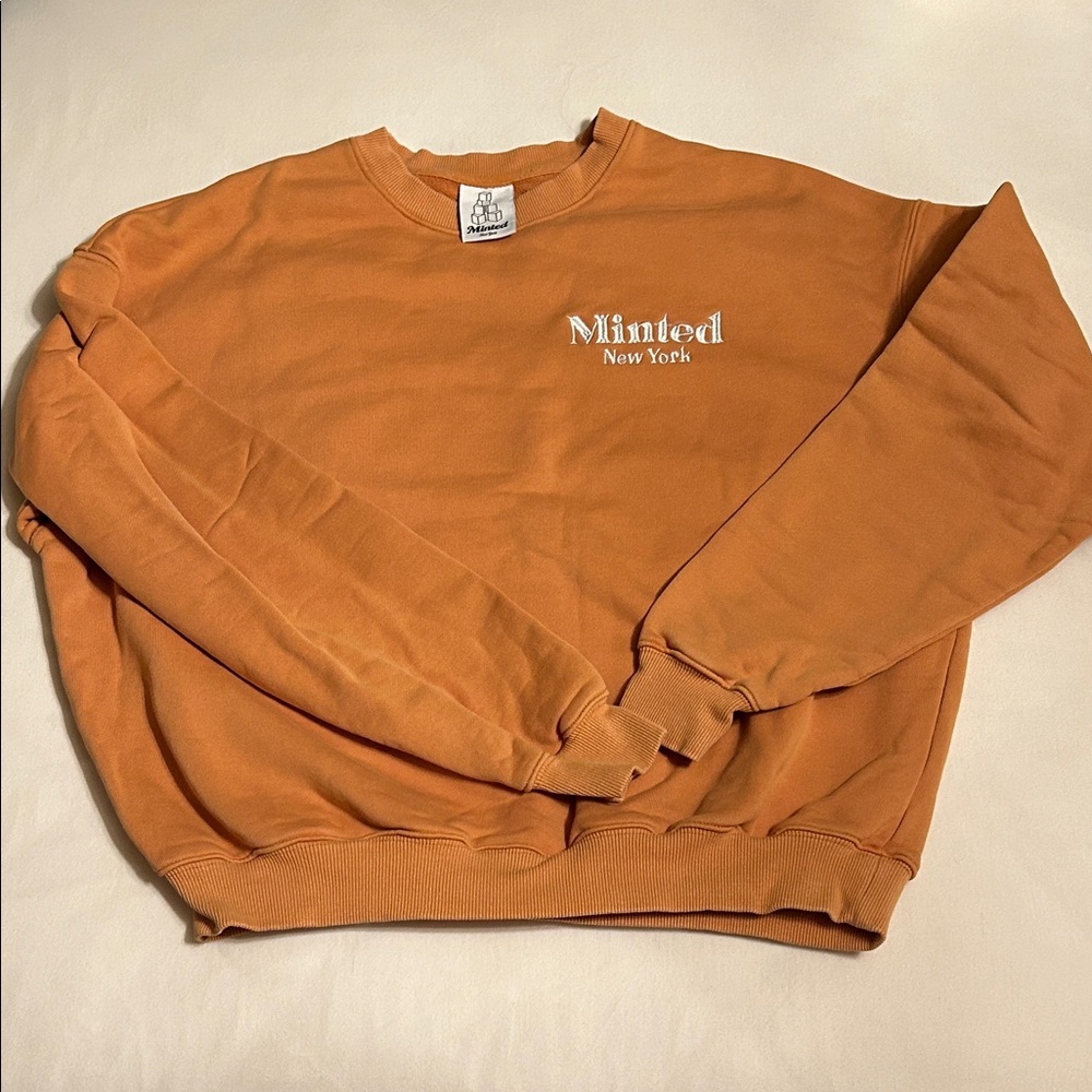 Minted New York Orange Crew Neck